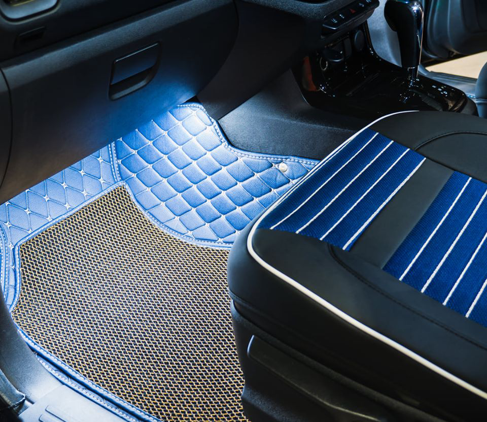 Fußmatten Auto-Fußmatten Für I4 2022 Individuelle Auto-Fußpolster Auto  Fußmatten (Farbe : Blau) : : Auto & Motorrad